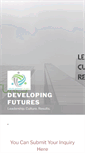 Mobile Screenshot of developingfutures.com